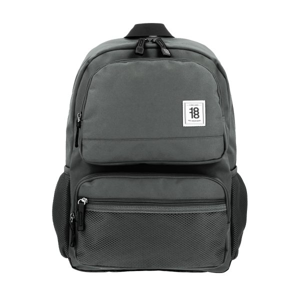 Mochila escolar juvenil 1818 by Chenson gris con amplio espacio