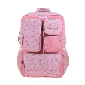 Mochila Escolar Happy Girl Rosa | Backpack Infantil Chenson