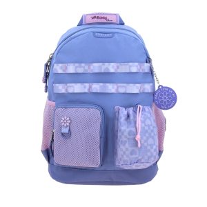 01 Mochila Escolar Happy Girl Uva | Backpack Resistente Niña