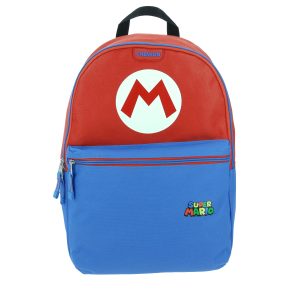 01 Mochila escolar para niño Mario Bros by Chenson color azul divertida