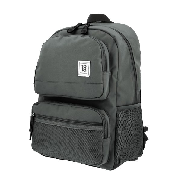 Mochila escolar juvenil 1818 by Chenson gris con amplio espacio