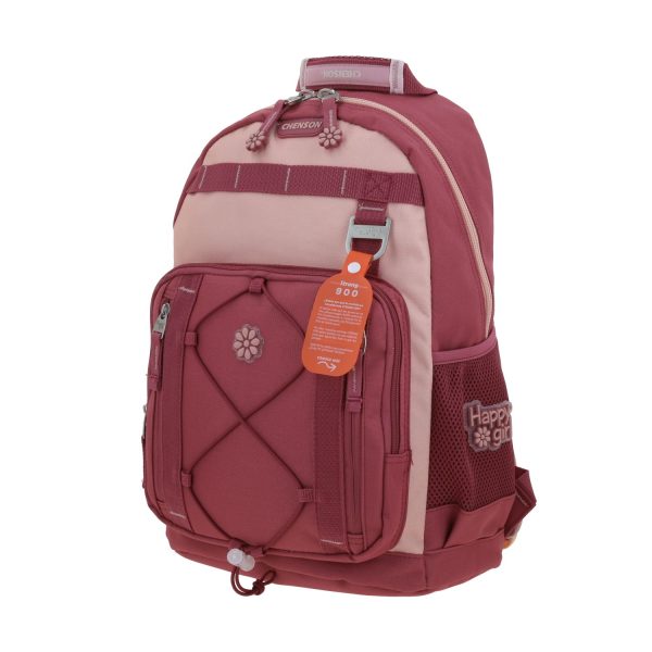 Mochila Escolar Happy Girl Rosa | Backpack Infantil Chenson