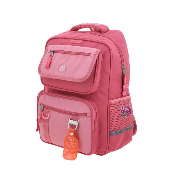 Mochila Escolar Happy Girl Rosa para Niña | Chenson