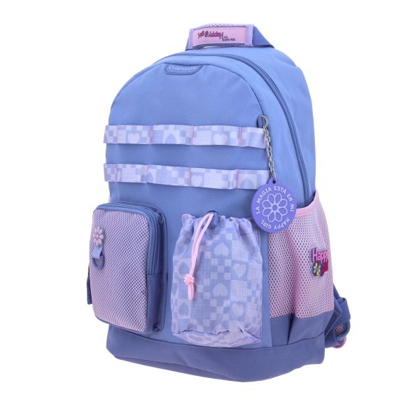 Mochila Escolar Happy Girl Uva | Backpack Resistente Niña