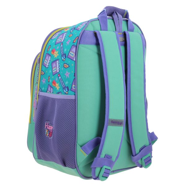 Mochila escolar para niña Vania Bachur Turquesa - Divertida y segura