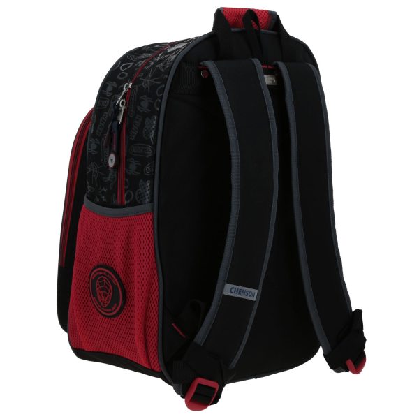 Mochila escolar para niño Miles Morales by Chenson color negro duradera