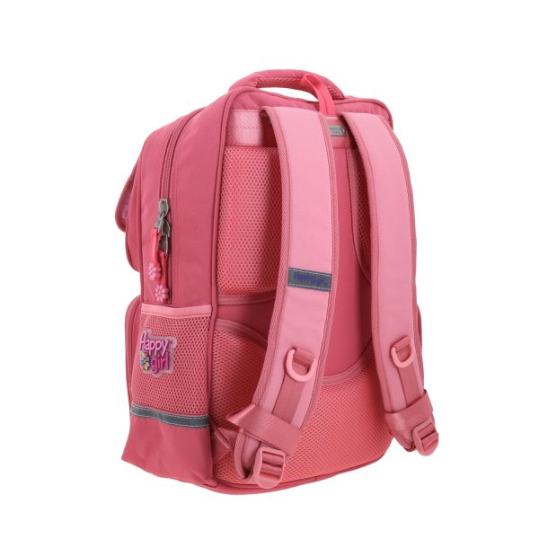 Mochila Escolar Happy Girl Rosa para Niña | Chenson