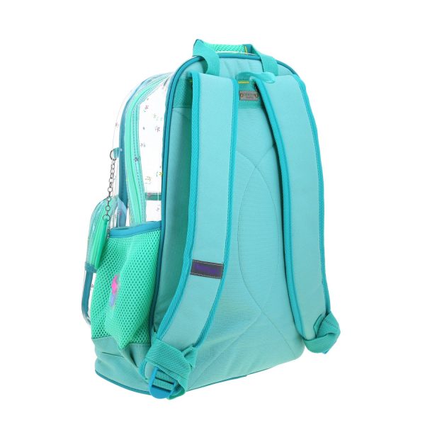 Mochila Escolar Happy Girl Turquesa Niña - Resistente PVC
