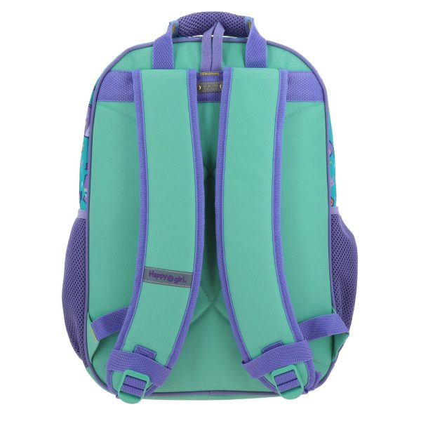 Mochila escolar para niña Vania Bachur Turquesa - Divertida y segura