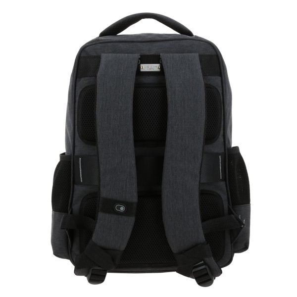 04 Mochila ejecutiva Chenson Pro negra con múltiples compartimentos