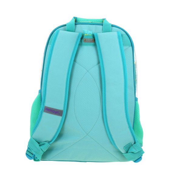 Mochila Escolar Happy Girl Turquesa Niña - Resistente PVC