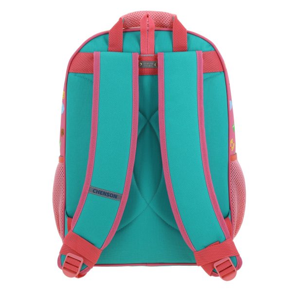 Mochila escolar para niña Mario Bros by Chenson color rosa divertida y duradera