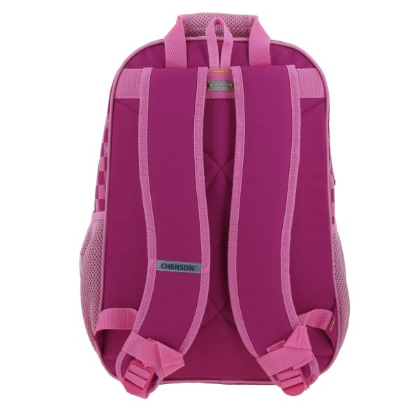 Mochila escolar para niña Mario Bros by Chenson color rosa divertida y segura