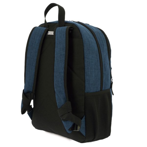 Mochila escolar juvenil 1818 by Chenson azul con amplio compartimento