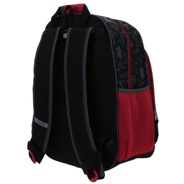 Mochila escolar para niño Miles Morales by Chenson color negro duradera