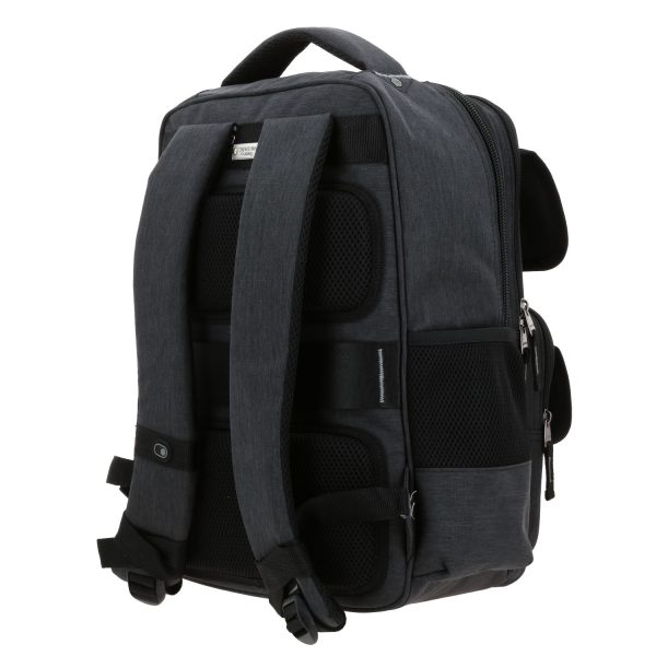 05 Mochila ejecutiva Chenson Pro negra con múltiples compartimentos