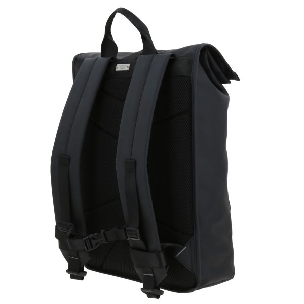 Mochila Ejecutiva Chenson Pro Negra con Tapa Enrollable - Elegante y Funcional