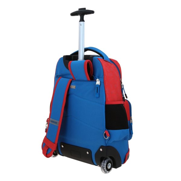 Mochila con Ruedas Mario Bros Azul Chenson Escolar
