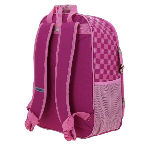 Mochila escolar para niña Mario Bros by Chenson color rosa divertida y segura