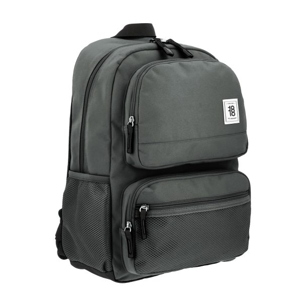 Mochila escolar juvenil 1818 by Chenson gris con amplio espacio