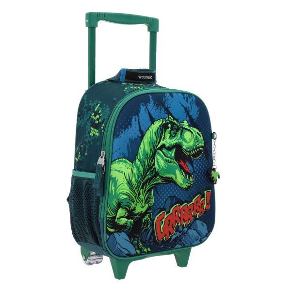 06 Mochila con Ruedas Chenson Original Azul | Escolar Resistente