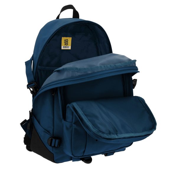 Mochila escolar juvenil 1818 by Chenson azul con amplio compartimento