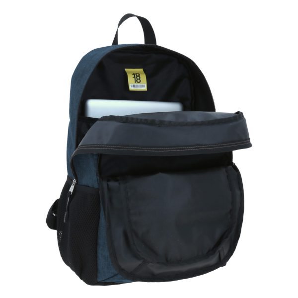 Mochila escolar juvenil 1818 by Chenson azul con amplio compartimento