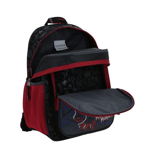 Mochila escolar para niño Miles Morales by Chenson color negro duradera