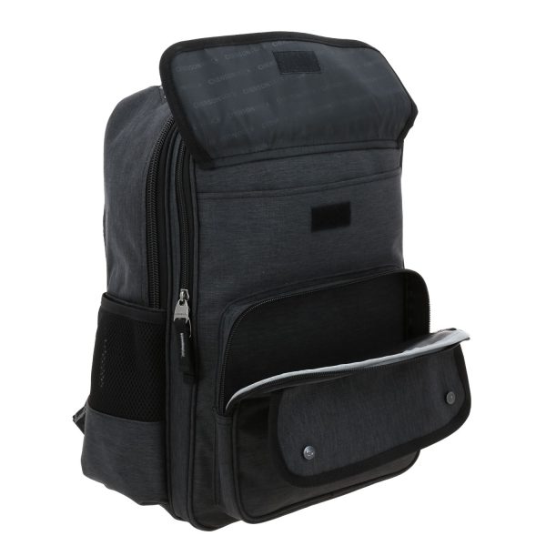 07 Mochila ejecutiva Chenson Pro negra con múltiples compartimentos