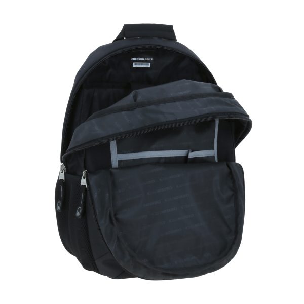 Mochila profesional negra Chenson Pro elegante y organizada