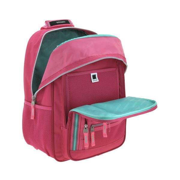 Mochila escolar rosa Chenson Clásico para secundaria con tabletera