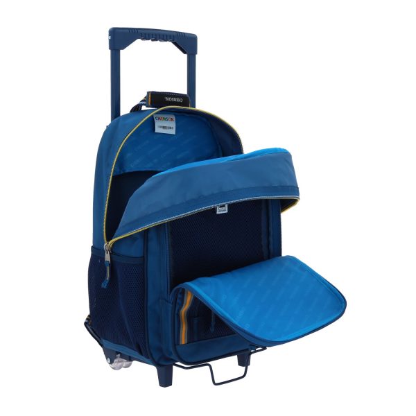 Mochila con Ruedas Chenson Clásico Azul para Primaria - Diseño y Calidad