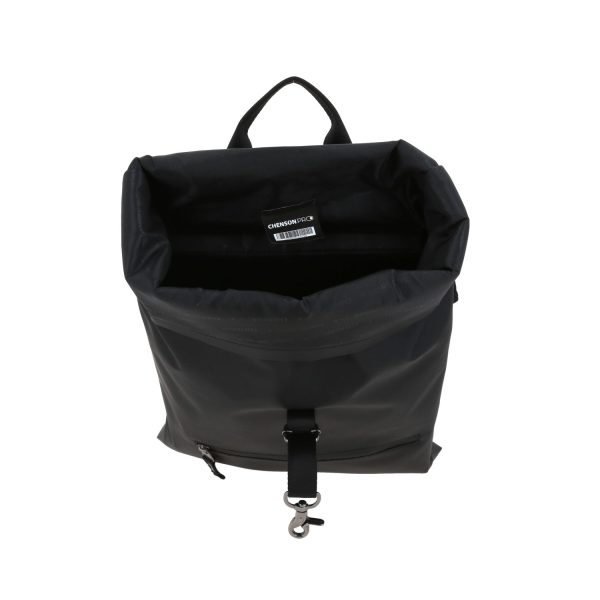 Mochila Ejecutiva Chenson Pro Negra con Tapa Enrollable - Elegante y Funcional