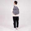 08 Mochila profesional Chenson Pro gris con amplia capacidad para laptop