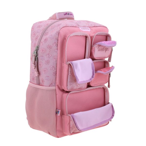 Mochila Escolar Happy Girl Rosa | Backpack Infantil Chenson