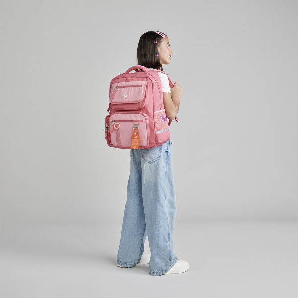 Mochila Escolar Happy Girl Rosa para Niña | Chenson