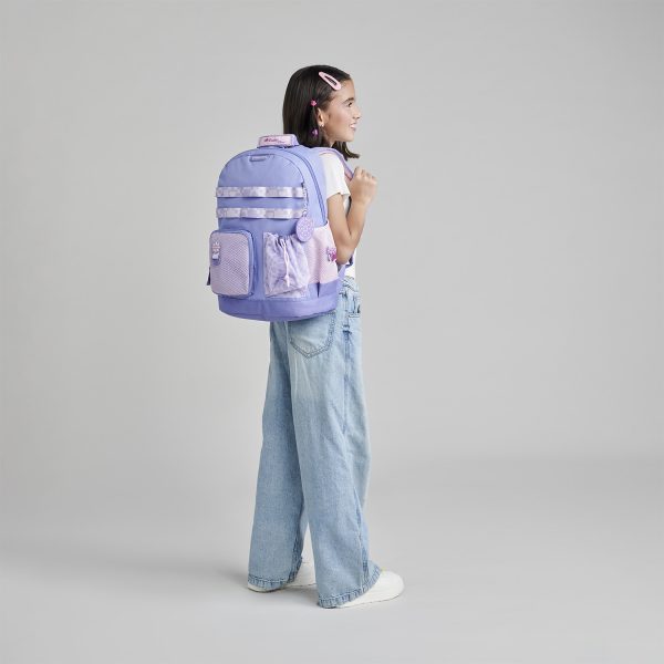 Mochila Escolar Happy Girl Uva | Backpack Resistente Niña