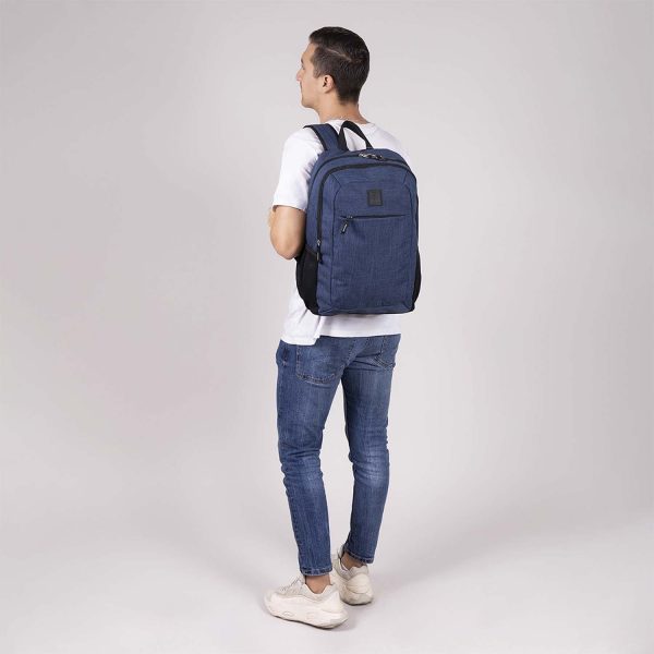 Mochila escolar juvenil 1818 by Chenson azul con amplio compartimento