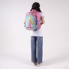 Mochila escolar para niña Mario Bros by Chenson color rosa divertida y duradera