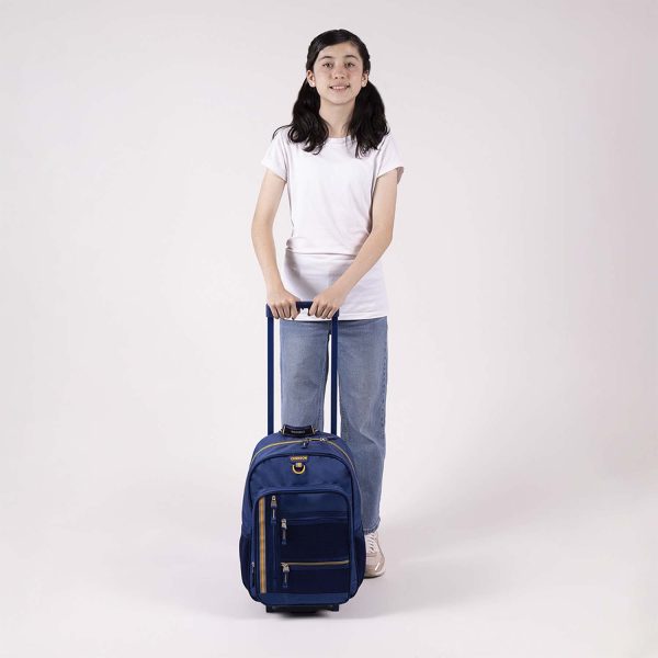 Mochila con Ruedas Chenson Clásico Azul para Primaria - Diseño y Calidad